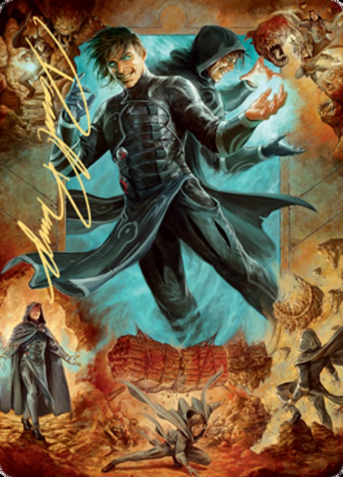 Jace, Mirror Mage 2 Art Card (Gold-Stamped Signature) [Zendikar Rising Art Series] | Good Games North
