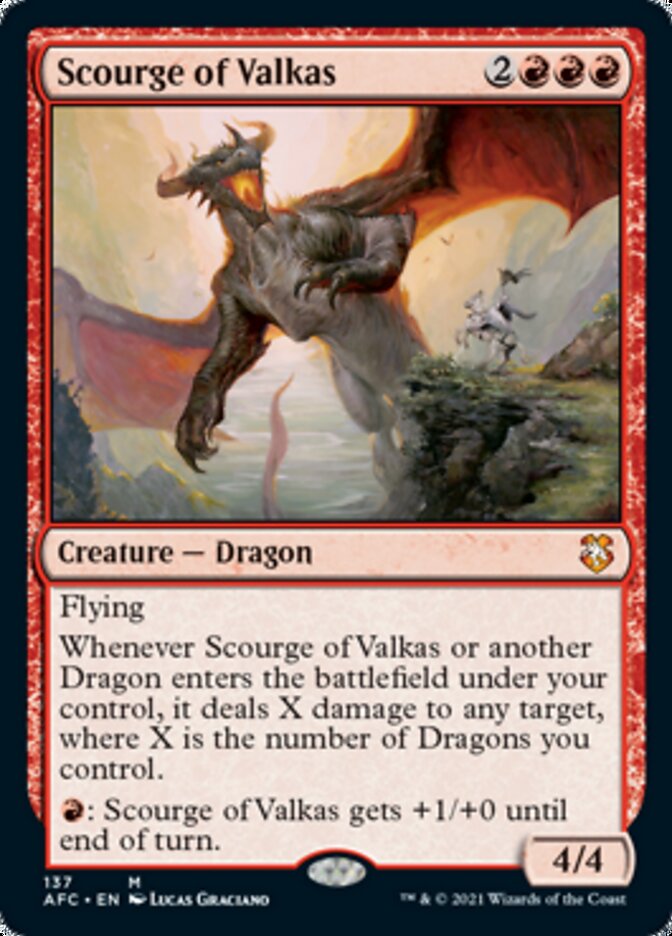 Scourge of Valkas [Dungeons & Dragons: Adventures in the Forgotten Realms Commander] | Good Games North