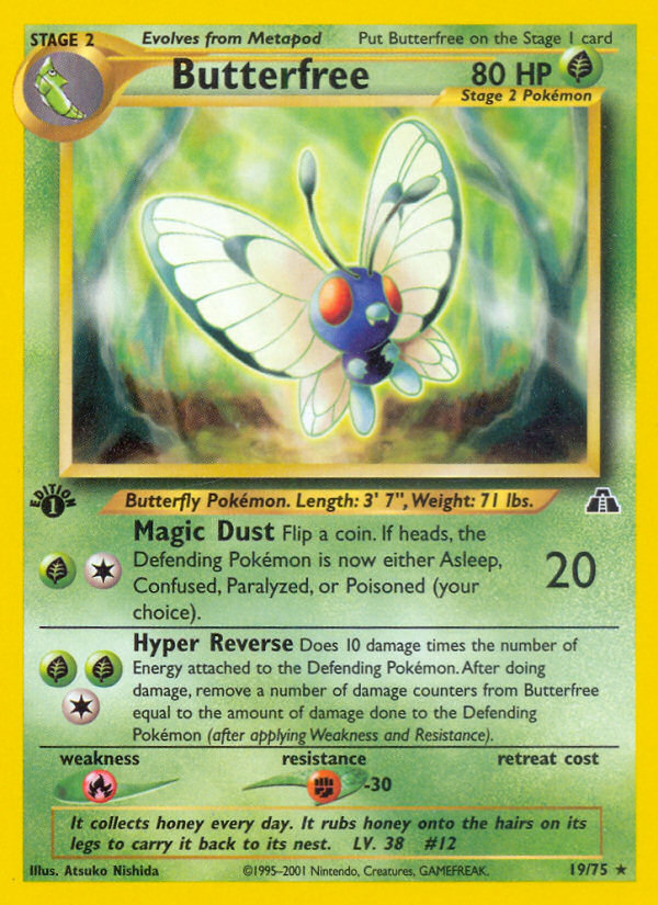 Butterfree (19/75) [Neo Discovery 1st Edition] | Good Games North