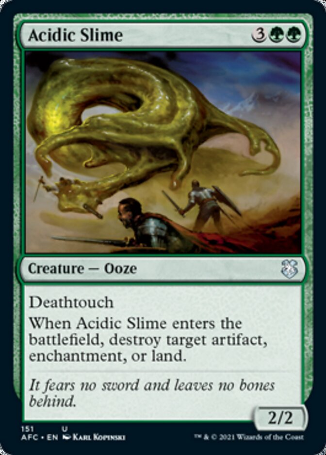 Acidic Slime [Dungeons & Dragons: Adventures in the Forgotten Realms Commander] | Good Games North