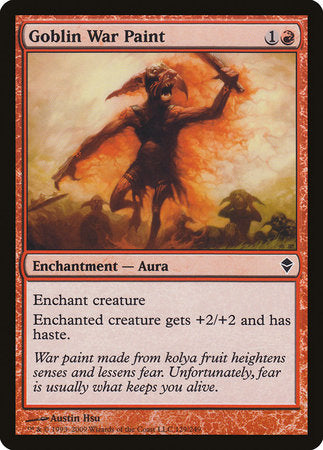 Goblin War Paint [Zendikar] | Good Games North