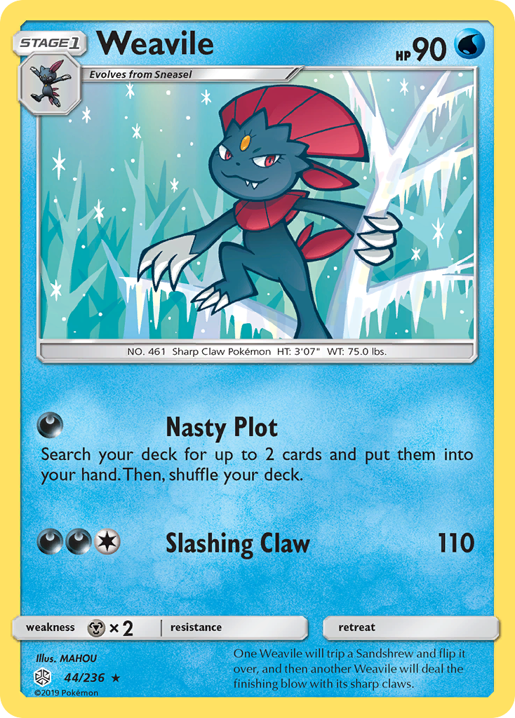 Weavile (44/236) [Sun & Moon: Cosmic Eclipse] | Good Games North