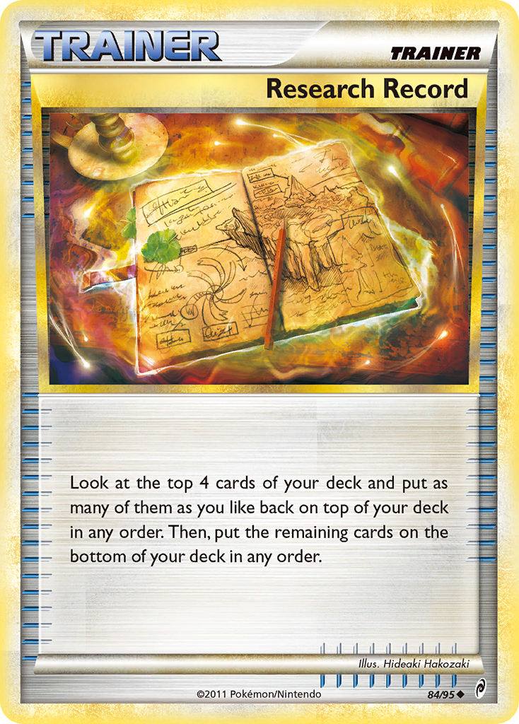 Research Record (84/95) [HeartGold & SoulSilver: Call of Legends] | Good Games North