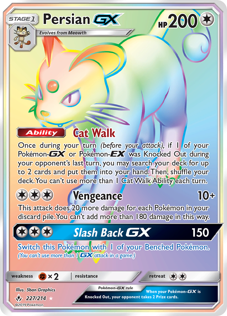 Persian GX (227/214) [Sun & Moon: Unbroken Bonds] | Good Games North
