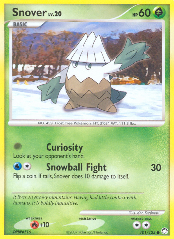 Snover (101/123) [Diamond & Pearl: Mysterious Treasures] | Good Games North