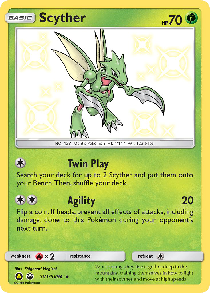 Scyther (SV1/SV94) [Sun & Moon: Hidden Fates - Shiny Vault] | Good Games North
