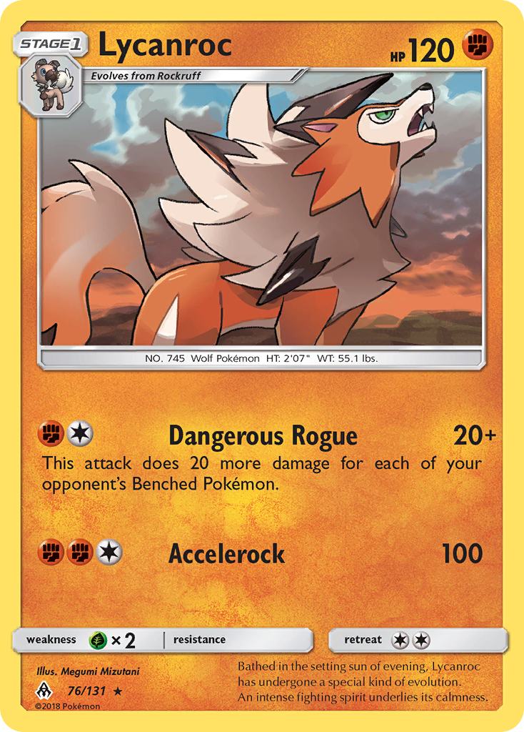 Lycanroc (76/131) [Sun & Moon: Forbidden Light] | Good Games North