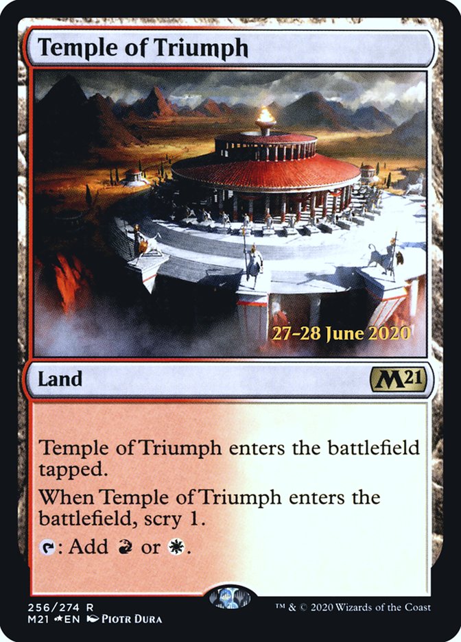 Temple of Triumph  [Core Set 2021 Prerelease Promos] | Good Games North
