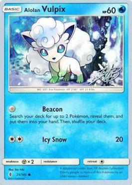 Alolan Vulpix (21/145) (Ice Path FTW - Zachary Bokhari) [World Championships 2017] | Good Games North