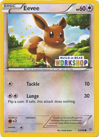Eevee (63/98) (Build A Bear Workshop Exclusive) [XY: Ancient Origins] | Good Games North
