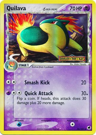 Quilava (36/101) (Delta Species) (Stamped) [EX: Dragon Frontiers] | Good Games North