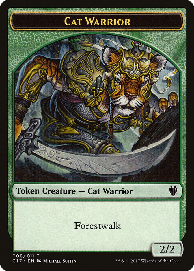 Cat Warrior Token [Commander 2017 Tokens] | Good Games North