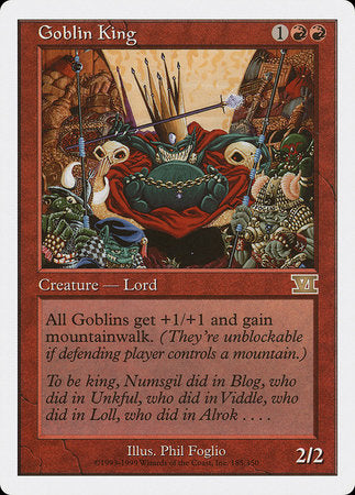 Goblin King [Classic Sixth Edition] | Good Games North