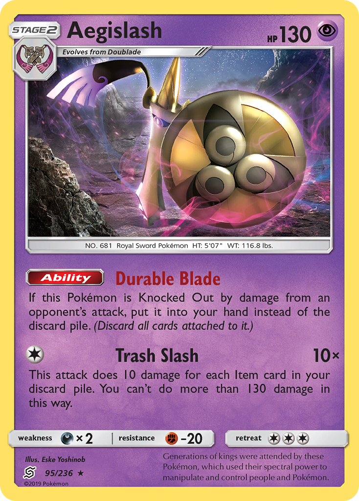 Aegislash (95/236) [Sun & Moon: Unified Minds] | Good Games North
