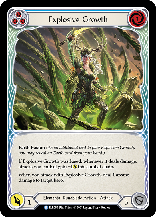 Explosive Growth (Blue) [ELE069] (Tales of Aria)  1st Edition Normal | Good Games North