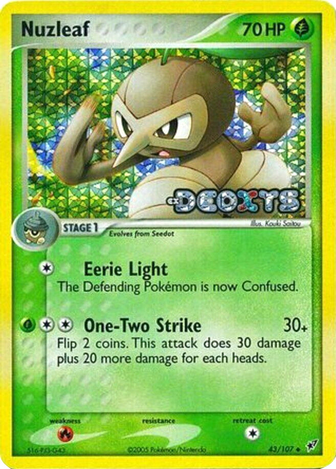 Nuzleaf (43/107) (Stamped) [EX: Deoxys] | Good Games North
