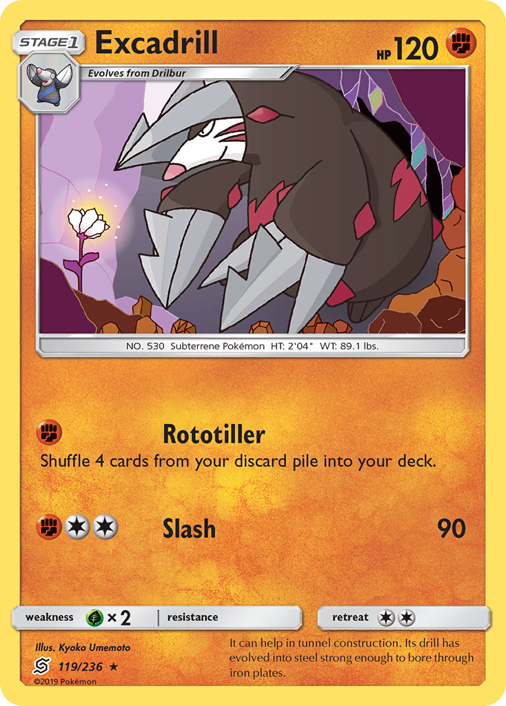 Excadrill (119/236) [Sun & Moon: Unified Minds] | Good Games North