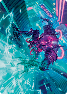 Surgehacker Mech Art Card [Kamigawa: Neon Dynasty Art Series] | Good Games North