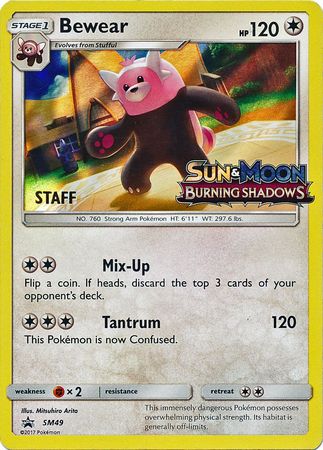 Bewear (SM49) (Staff Prerelease Promo) [Sun & Moon: Black Star Promos] | Good Games North