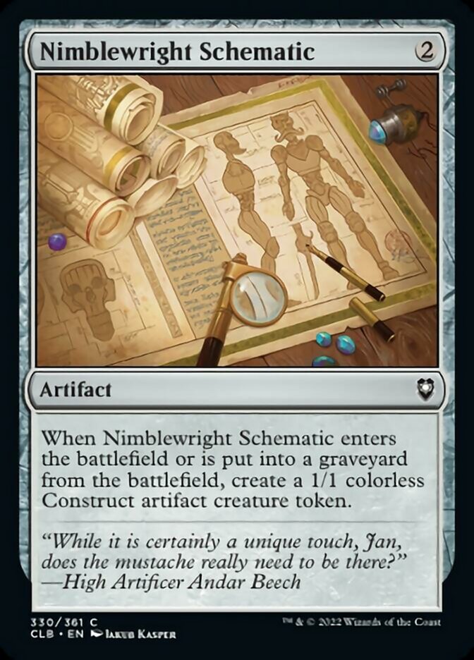 Nimblewright Schematic [Commander Legends: Battle for Baldur's Gate] | Good Games North