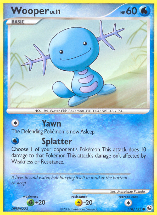 Wooper (118/132) [Diamond & Pearl: Secret Wonders] | Good Games North