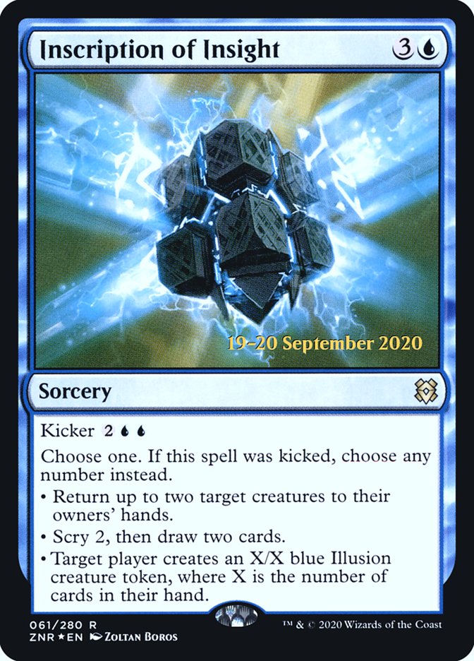 Inscription of Insight  [Zendikar Rising Prerelease Promos] | Good Games North