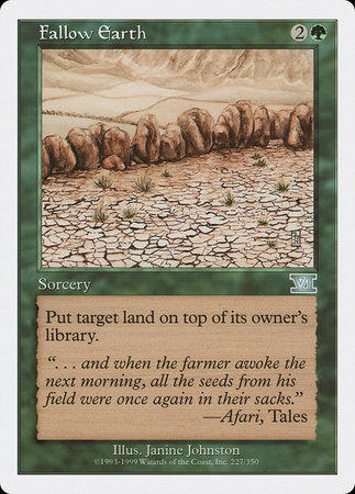 Fallow Earth [Classic Sixth Edition] | Good Games North