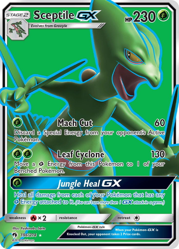 Sceptile GX (196/214) [Sun & Moon: Lost Thunder] | Good Games North