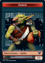 Smoke Blessing // Goblin Double-sided Token [Kamigawa: Neon Dynasty Commander Tokens] | Good Games North