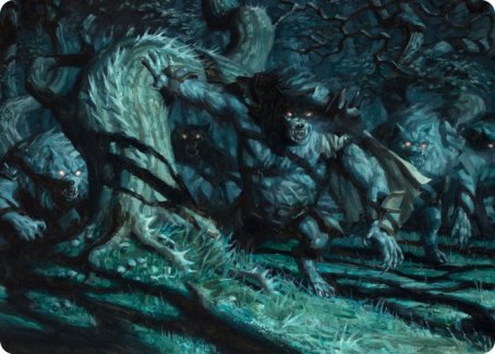 Unnatural Moonrise Art Card [Innistrad: Midnight Hunt Art Series] | Good Games North