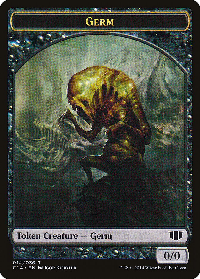 Germ // Zombie (016/036) Double-sided Token [Commander 2014 Tokens] | Good Games North