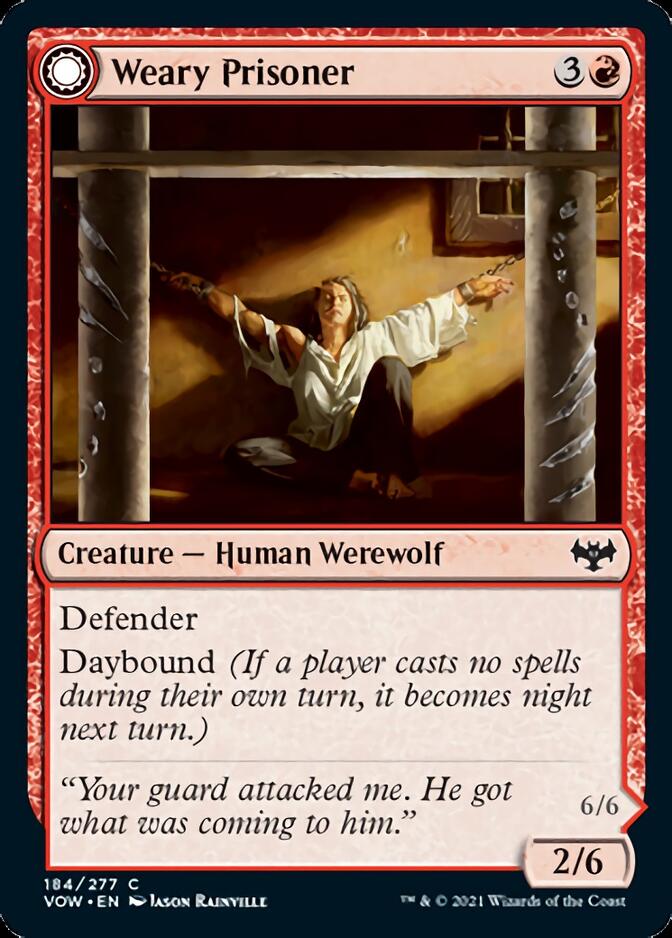 Weary Prisoner // Wrathful Jailbreaker [Innistrad: Crimson Vow] | Good Games North