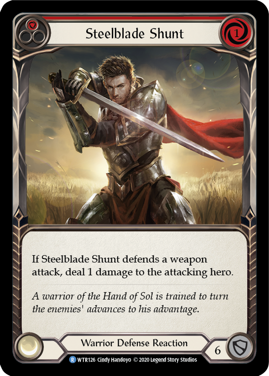 Steelblade Shunt (Red) [U-WTR126] (Welcome to Rathe Unlimited)  Unlimited Normal | Good Games North
