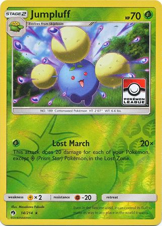 Jumpluff (14/214) (League Promo) [Sun & Moon: Lost Thunder] | Good Games North