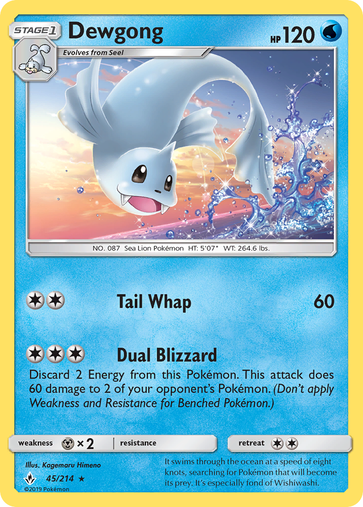 Dewgong (45/214) [Sun & Moon: Unbroken Bonds] | Good Games North
