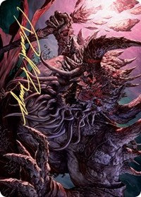 Dream Devourer Art Card (Gold-Stamped Signature) [Kaldheim: Art Series] | Good Games North