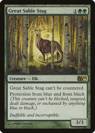 Great Sable Stag [Magic 2010] | Good Games North
