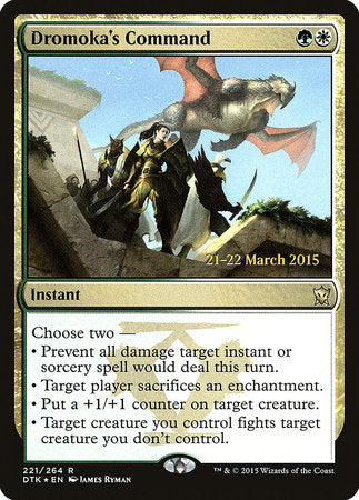 Dromoka's Command [Dragons of Tarkir Promos] | Good Games North
