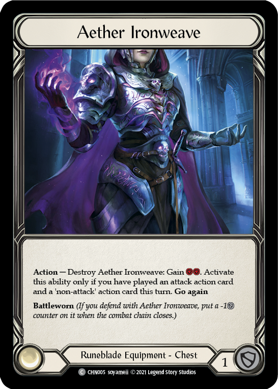 Aether Ironweave [CHN005] (Monarch Chane Blitz Deck) | Good Games North