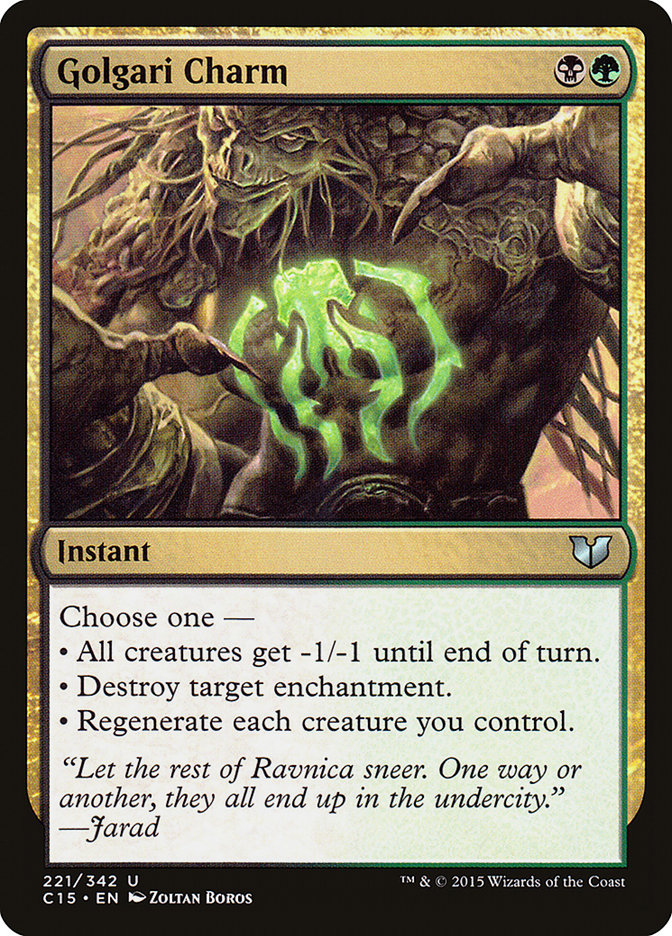 Golgari Charm [Commander 2015] | Good Games North