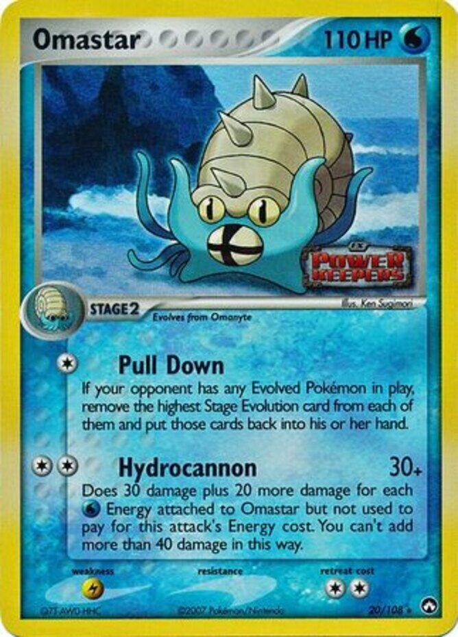 Omastar (20/108) (Stamped) [EX: Power Keepers] | Good Games North