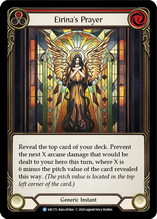 Eirina's Prayer (Red) [U-ARC173] Unlimited Rainbow Foil | Good Games North
