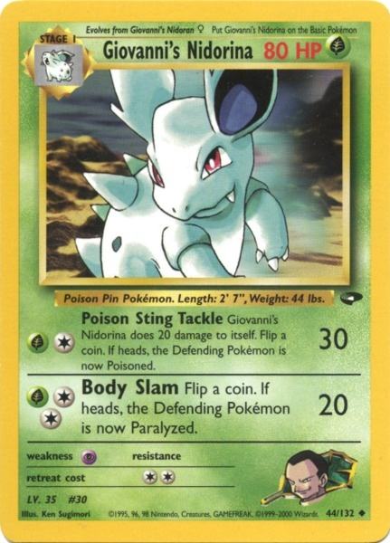 Giovanni's Nidorina (44/132) [Gym Challenge Unlimited] | Good Games North