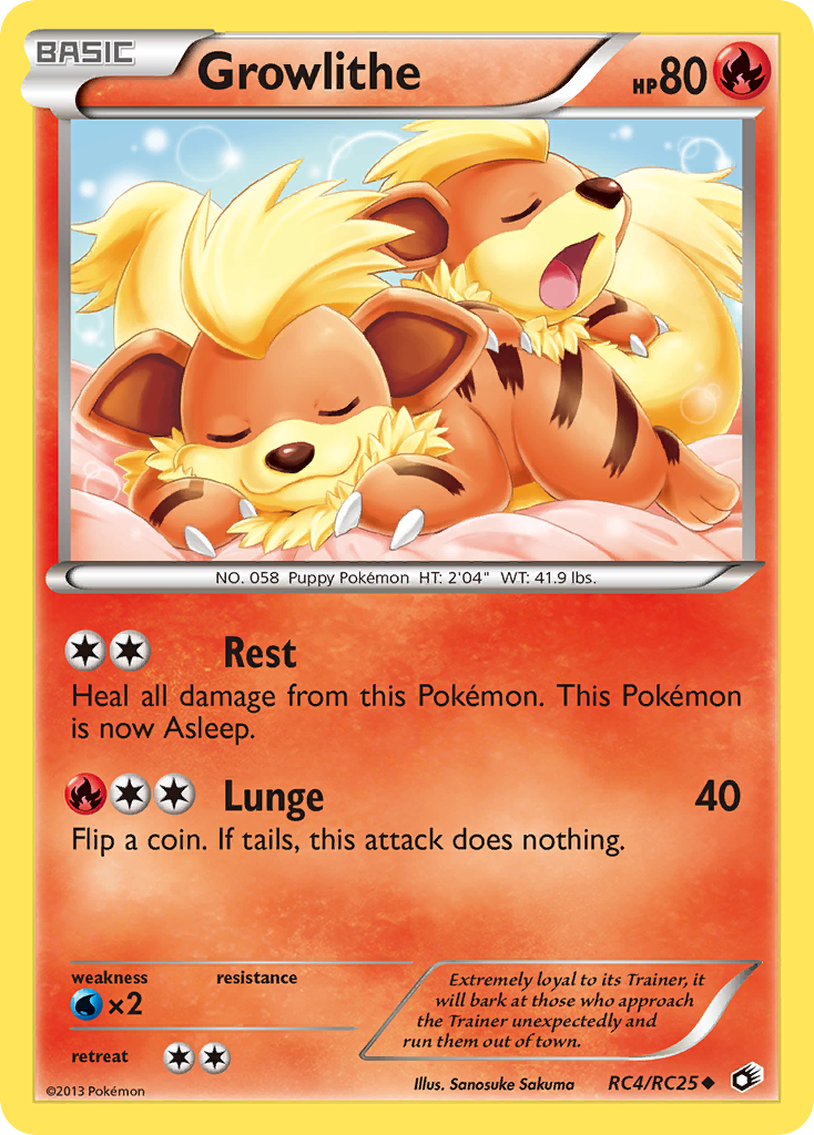 Growlithe (RC4/RC25) [Black & White: Legendary Treasures] | Good Games North