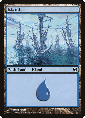 Island (77) [Duel Decks: Elspeth vs. Tezzeret] | Good Games North