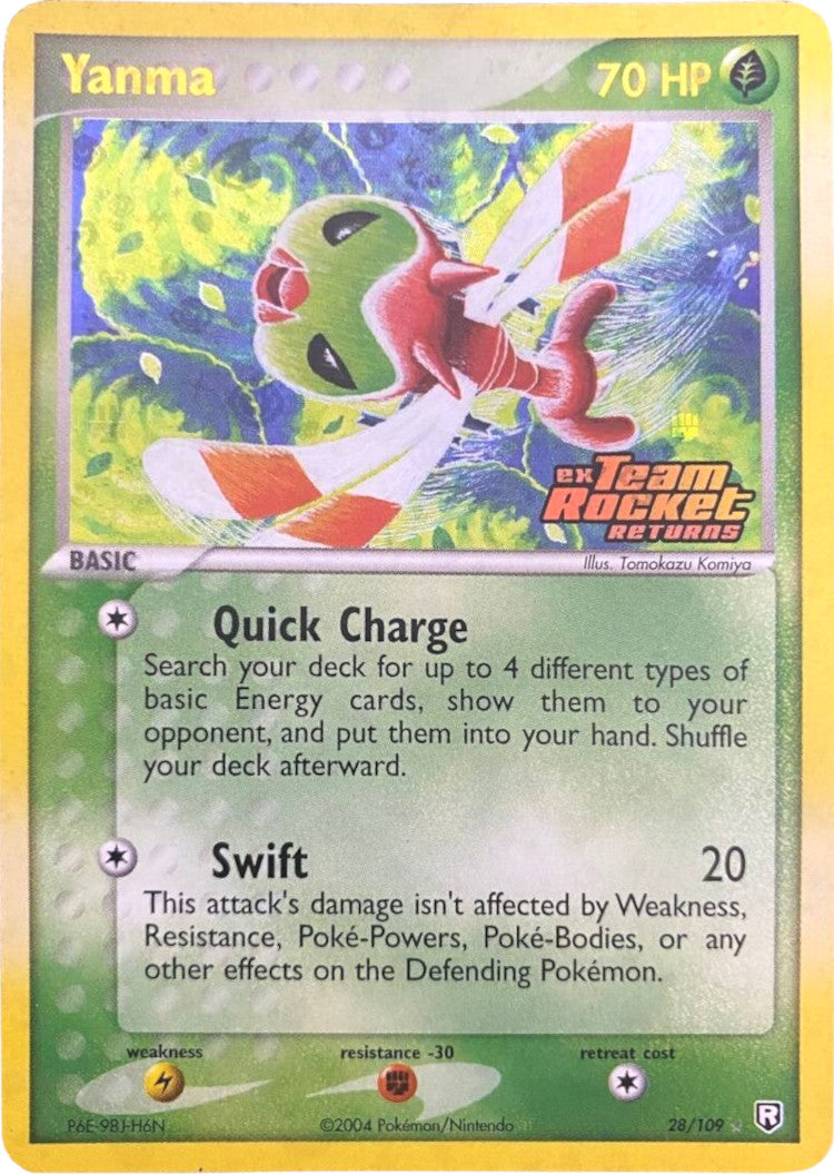 Yanma (28/109) (Stamped) [EX: Team Rocket Returns] | Good Games North