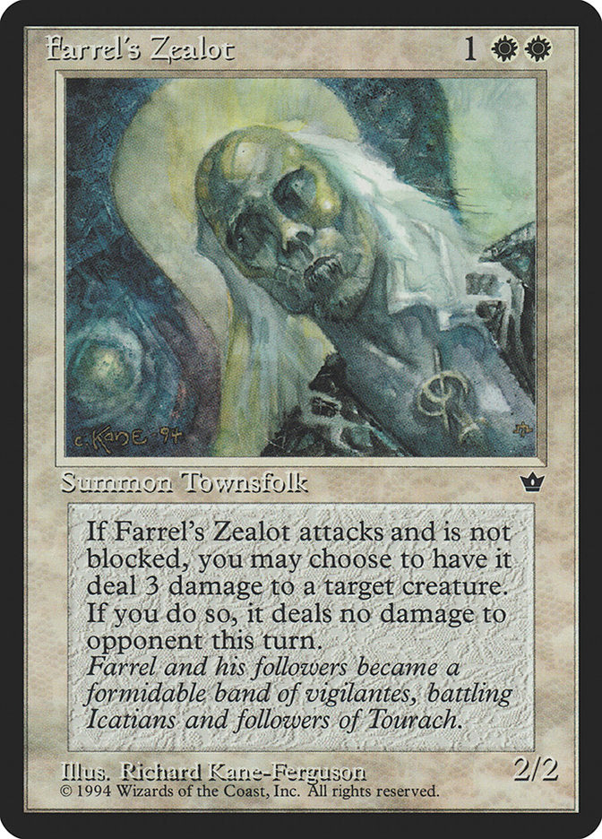 Farrel's Zealot (Richard Kane Ferguson) [Fallen Empires] | Good Games North