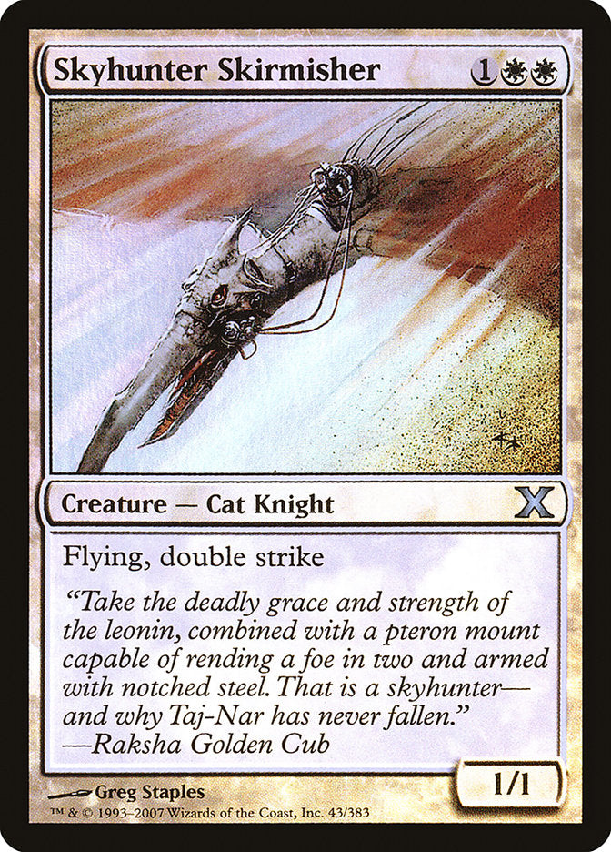 Skyhunter Skirmisher (Premium Foil) [Tenth Edition] | Good Games North