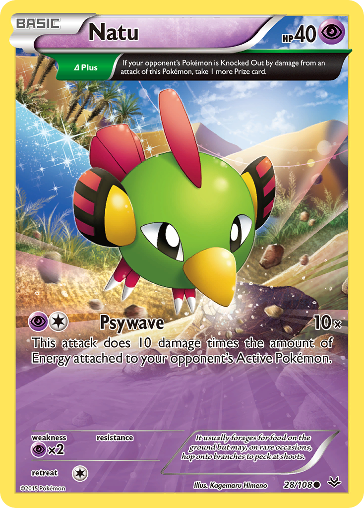 Natu (28/108) [XY: Roaring Skies] | Good Games North