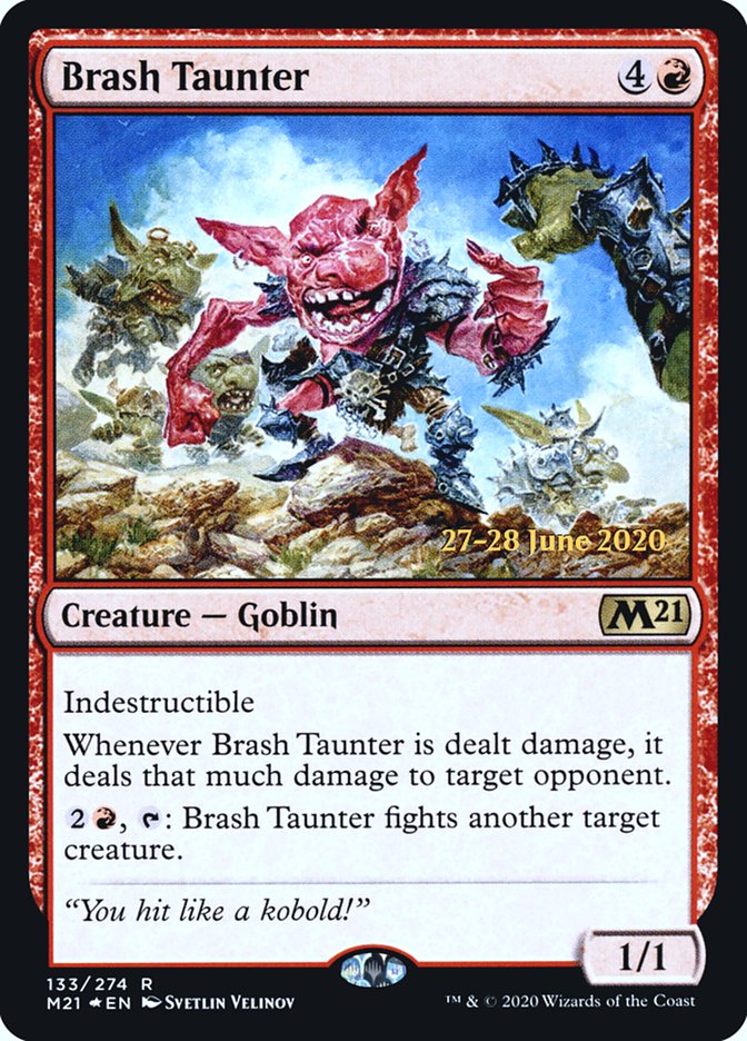 Brash Taunter  [Core Set 2021 Prerelease Promos] | Good Games North